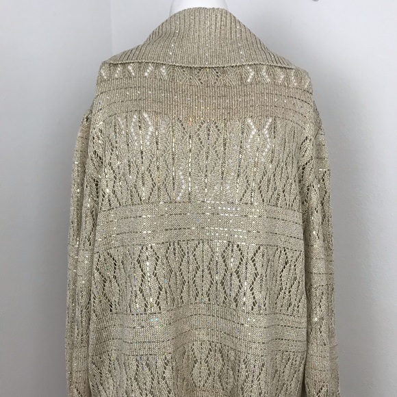 St. John evening by Marie Gray gold sweater M - Picture 8 of 8